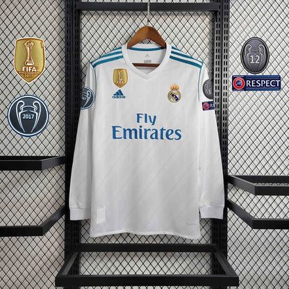 Real Madrid 17-18 Long Sleeve Kiev FINAL Home (RETRO)