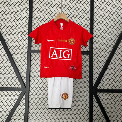 Manchester United 07-08 Home UCL FINAL (KIDS RETRO)