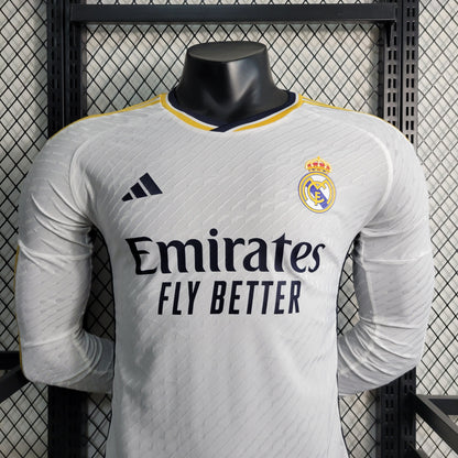 Real Madrid 23-24 Home Long Sleeve (Player)